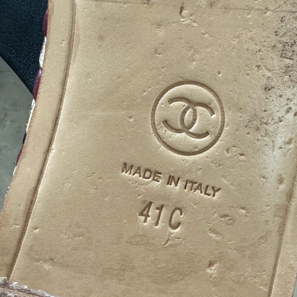 Chanel flat sandals slides 41 - Picture 7 of 7